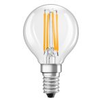 Ledvance Classic LED E14 Pera Filamento Chiara 4W 470lm - 827 Bianco Molto Caldo | Sostitua 40W