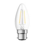 Ledvance Classic Performance LED Bulbo B22d Candela Filamento Chiara 2.5W 250lm - 827 Bianco Molto Caldo | Sostitutiva 25W