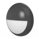 Noxion Bulkhead LED Pro V2 Bianca 12/16/20W 2400lm - 830-840-865 CCT | 325mm - IP65 - Sensore di Movimento e Luce + Palpebra Il Anello Nero